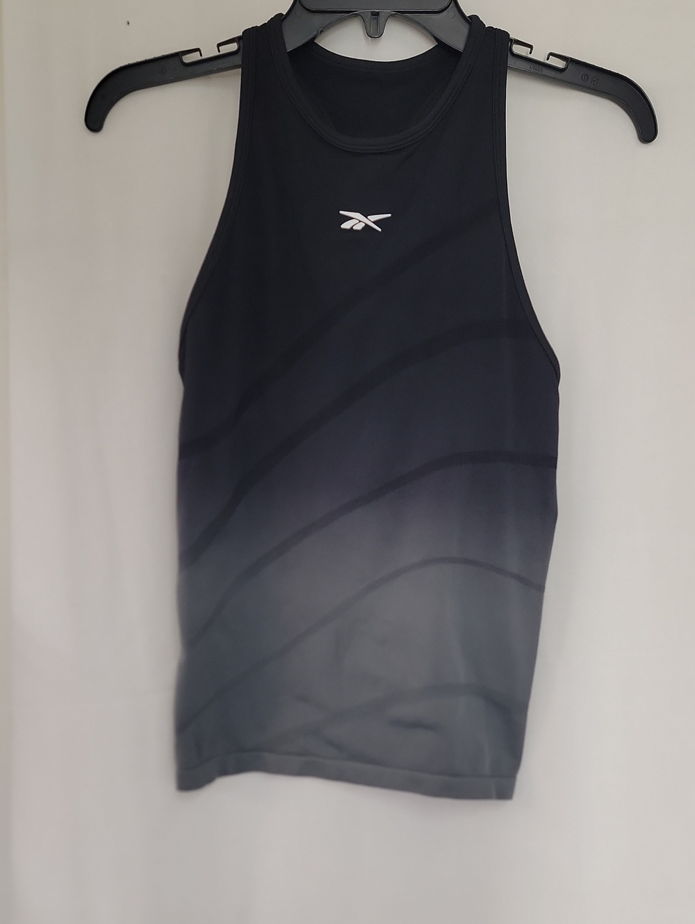 Reebok Men’s Black to Gray Gradient Athletic Tank